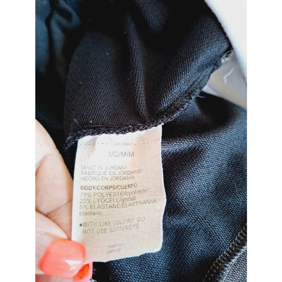 Women's Under Armour Hoodie Gray White Size M rival Terry colorblock y2k - Picture 7 of 7